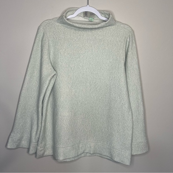 Saturday Sunday by Anthropologie Mock Neck Turtleneck Sweater Green size small - Picture 1 of 8